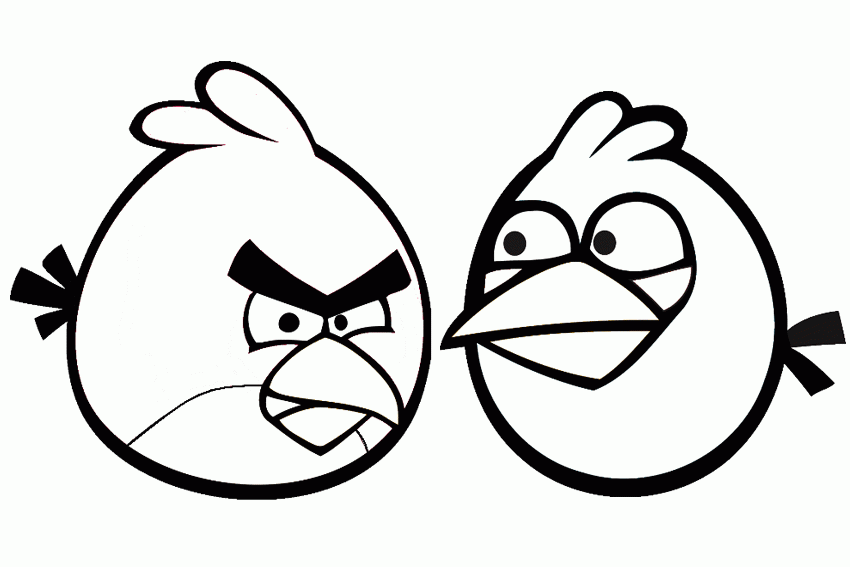 Plansa de colorat cu Angry Birds 64 118